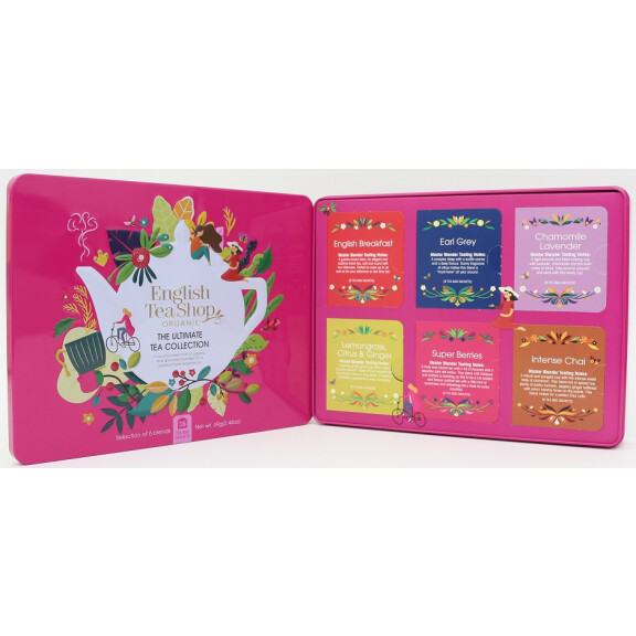 Set de ceai Ultimate Tea Collection într-o cutie decorativă BIO 69 g