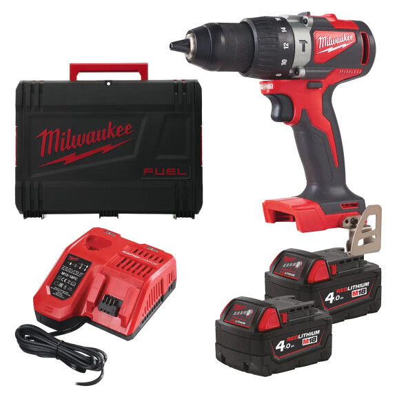 Wiertarko-wkrętarka udarowa Milwaukee M18 BLPD2-402X AKU 18V (2x 4.0 Ah) - 4933464560