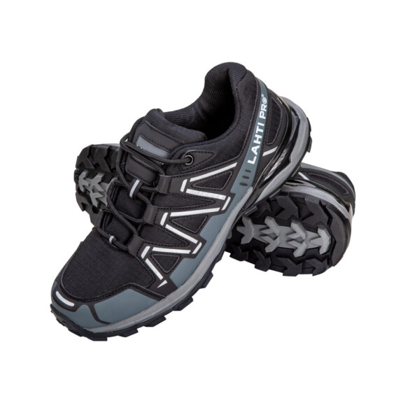 Buty czarno-szare dzian. bez podnoska Lahti Pro L30434