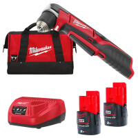 Wiertarka kątowa Milwaukee C12 RAD-202B AKU 12V (2x 2.0Ah) - 4933441215