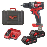 Wiertarko-wkrętarka Milwaukee M18 CBLDD-202C AKU 18 (2x 2.0 Ah) - 4933464317