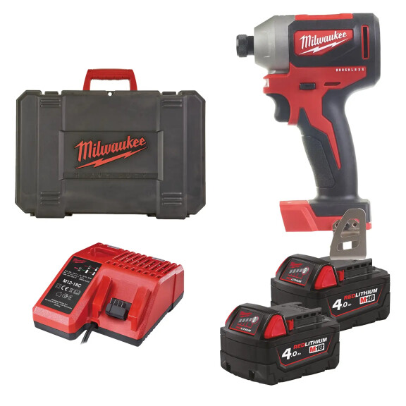 Zakrętarka udarowa 1/4'' Milwaukee M18 CBLID-402C AKU 18V (2x 4.0 Ah) - 4933464534