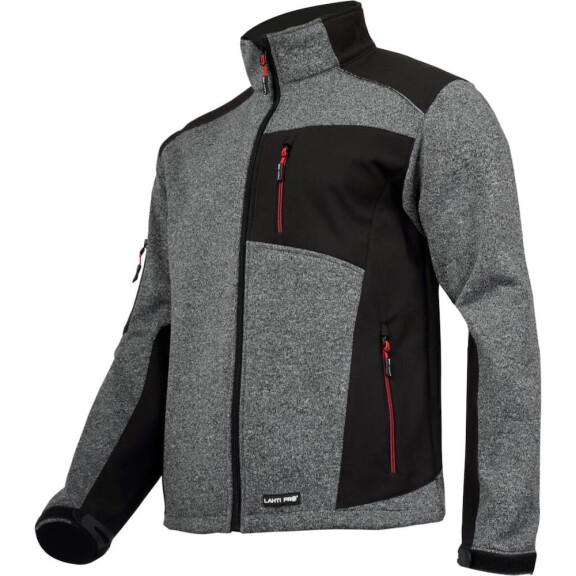 Kurtka sweter szaro-czarna Lahti Pro L40920