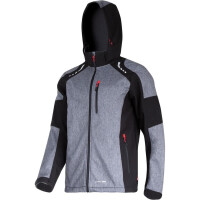 Kurtka softshell z kapturem szaro-czarna Lahti Pro L40923