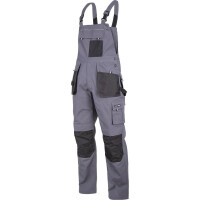 Spodnie robocze ogrodniczki szaro-czarne Lahti Pro L40616