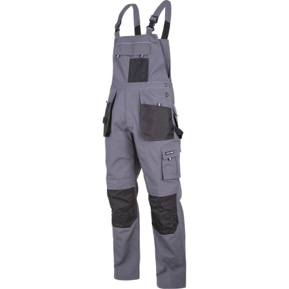Spodnie robocze ogrodniczki szaro-czarne Lahti Pro L40616