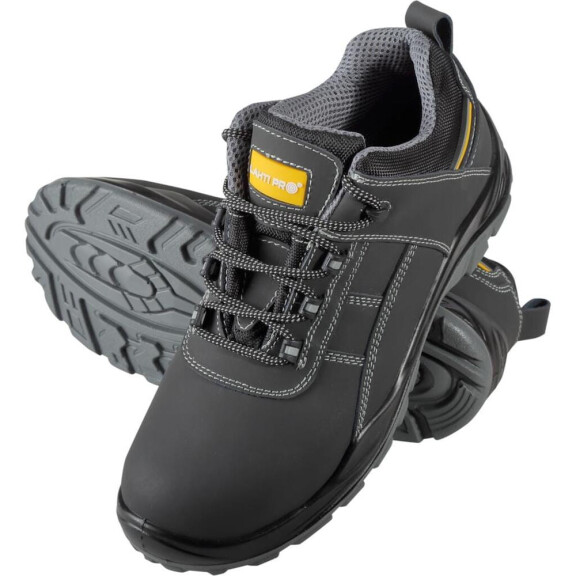 Buty robocze półbuty czarno-żółte nubukowe Lahti Pro L30414