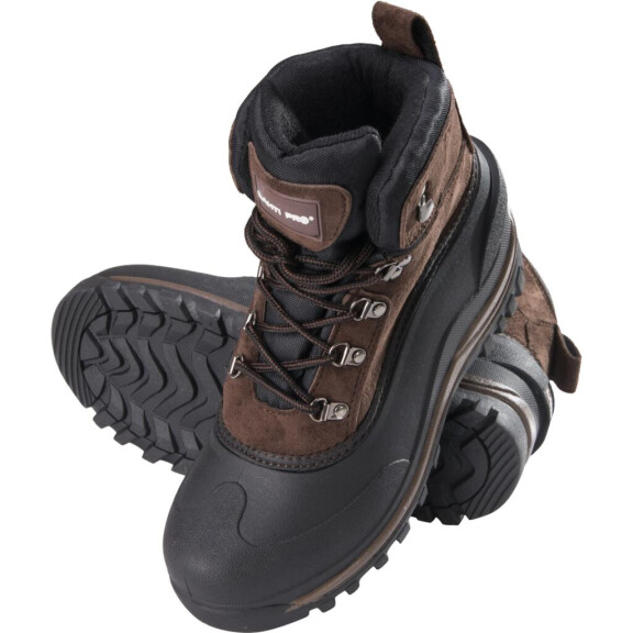 Męskie zimowe wodoodporne buty robocze śniegowce brązowe Lahti Pro L30804