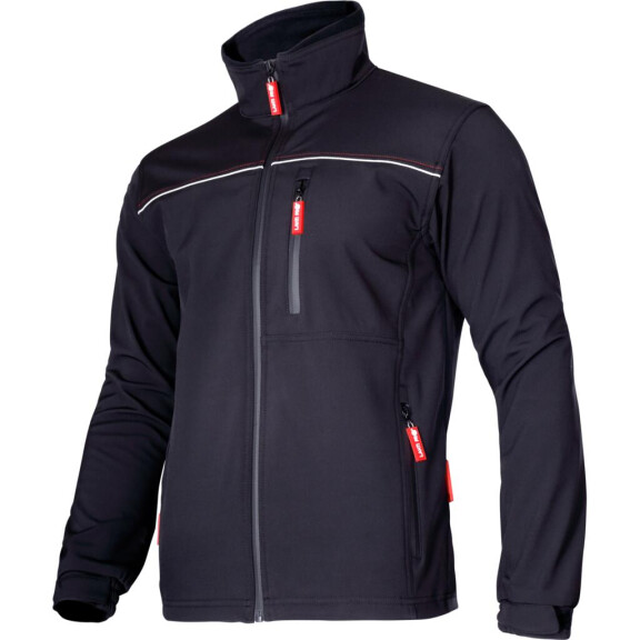 Kurtka softshell czarna Lahti Pro LPKS1