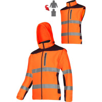 Kurtka softshell 2w1 ostrzegawcza Lahti Pro L40922