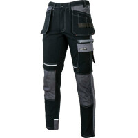 Spodnie robocze ze wzmocnieniami czarno-szare Lahti Pro L40520