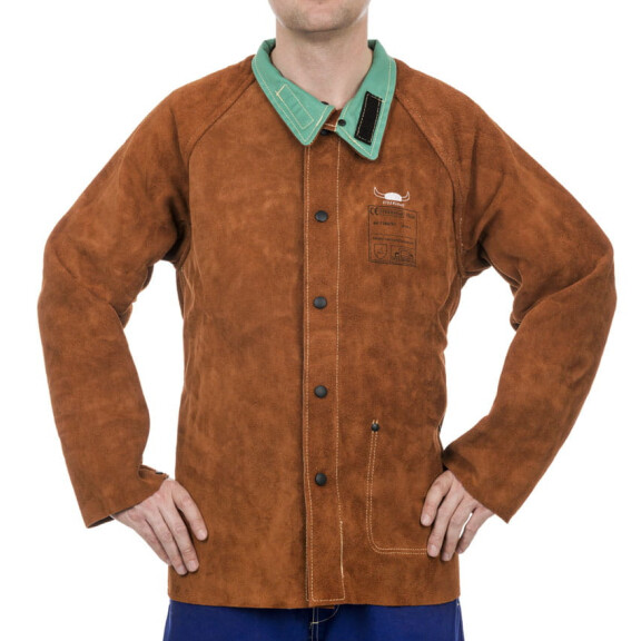 Kurtka spawalnicza skórzana Lava Brown WELDAS 44-7300