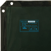 Ekran spawalniczy zielony 1,74 x 2,34 m. LAVAshield WELDAS 55-7168
