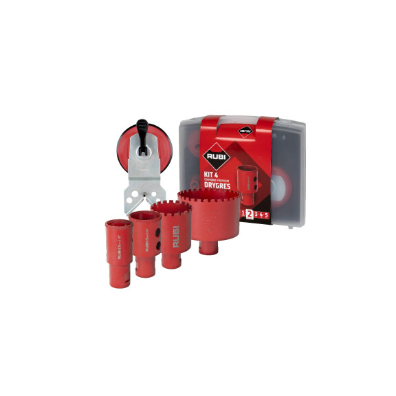 Zestaw 4 wierteł diamentowych Rubi DRYGRES PREMIUM - 51931