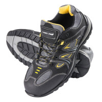 Buty robocze półbuty nubukowo-dzianinowe czarno-żółte Lahti Pro L30403