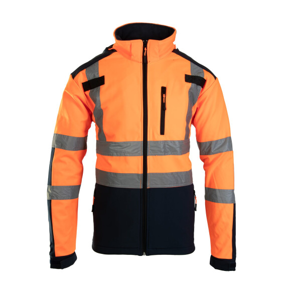 Kurtka robocza softshell granatowo-pomarańczowa Brixton Flash Polstar AFSO