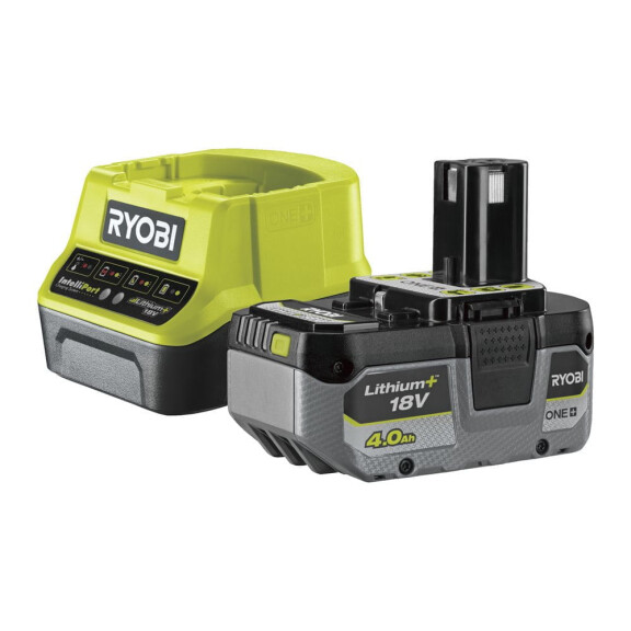 Zestaw ładujący Ryobi akumulator ONE+ 4.0 Ah + ładowarka RC18120-140X - 5133005091