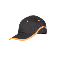 Czapka Polstar BASEBALL czarno/pomarańczowa CCBA