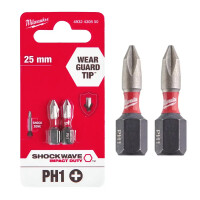 Bit udarowy PH1x25 Milwaukee SHOCKWAVE / x2 - 4932430850