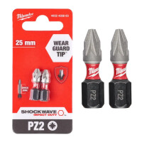 Bit udarowy PZ2x25mm Milwaukee SHOCKWAVE / x2 - 4932430863