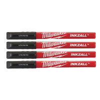 Zestaw cienkopisów czarnych Milwaukee INKZALL / 4 elementy - 48223164