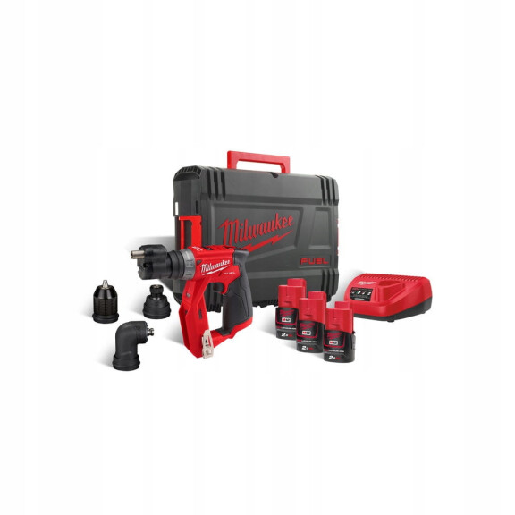 Wiertarko-wkrętarka Milwaukee M12 FDDXKIT-203X AKU 12V (3x 2.0 Ah) - 4933478525
