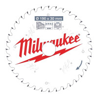 Tarcza pilarska 190mm / 30mm / 1.6mm Milwaukee 36ATB - 4932471301