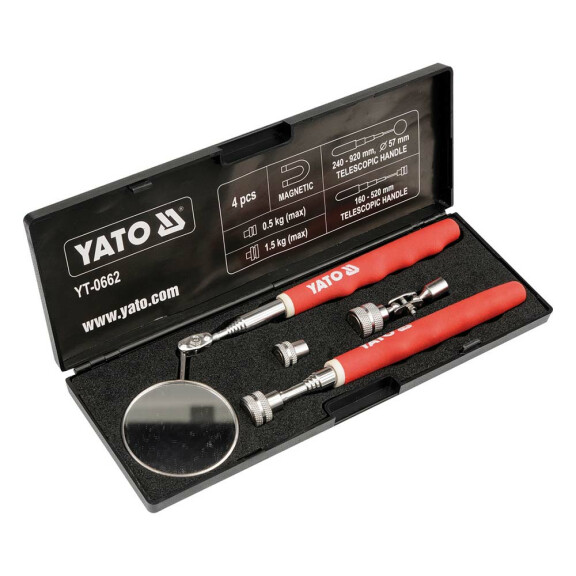 Komplet insp. lusterko+magnes YATO YT-0662