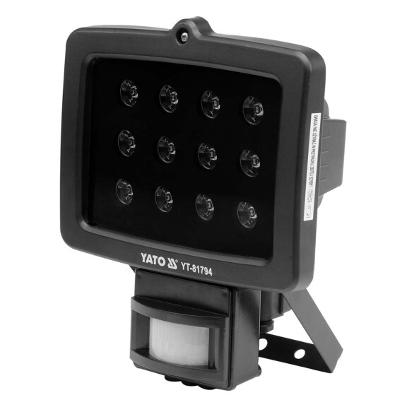 Lampa halogen z czujnikiem LED 12W Yato YT-81794 [230V]