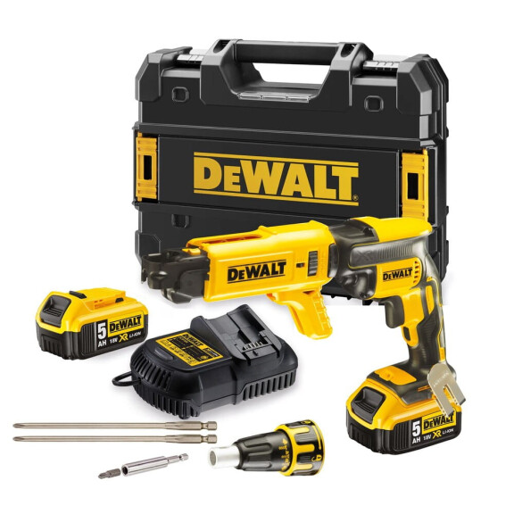 Wiertarko-wkrętarka do płyt gipsowych DeWalt DCF620P2K AKU 18V (2x 5.0 Ah)