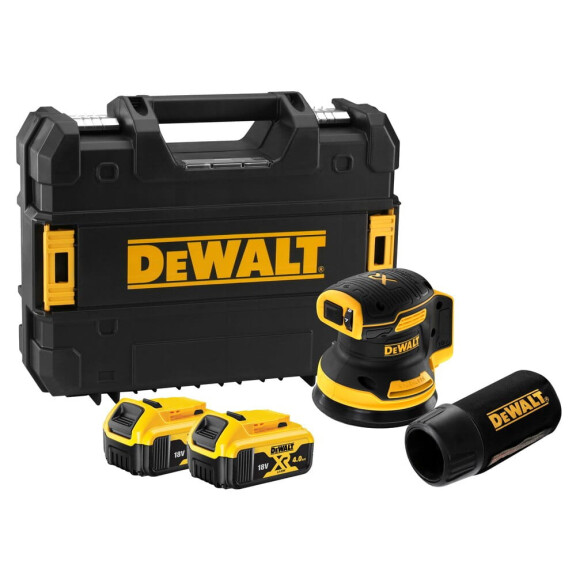 Szlifierka mimośrodowa 125mm DeWalt DCW210P2 AKU 18V (2x 5.0Ah)