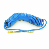 Wąż spiralny poliuretan PU 8x5,5-5m BLU