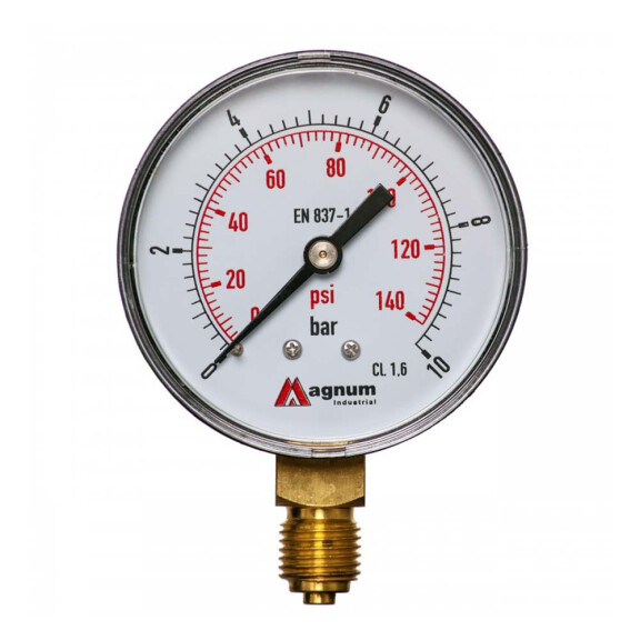 Manometr M63R 0-10 WS - gwint 1/4” kl. 1.6