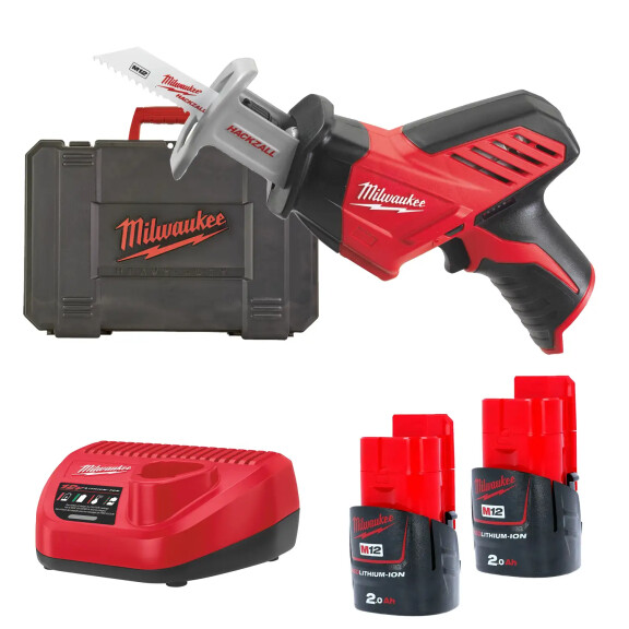 Piła szablasta Milwaukee C12 HZ-202C AKU 12V (2x 2.0 Ah) - 4933441195