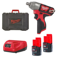 Klucz udarowy 1/2" 138Nm Milwaukee M12 BIW12-202C AKU 12V (2x 2.0Ah) - 4933447133