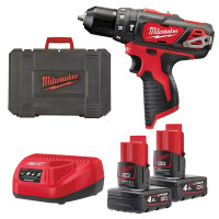 Wiertarko-wkrętarka Milwaukee M12BPD-402C 12V AKU (2x4.0 Ah) - 4933441935