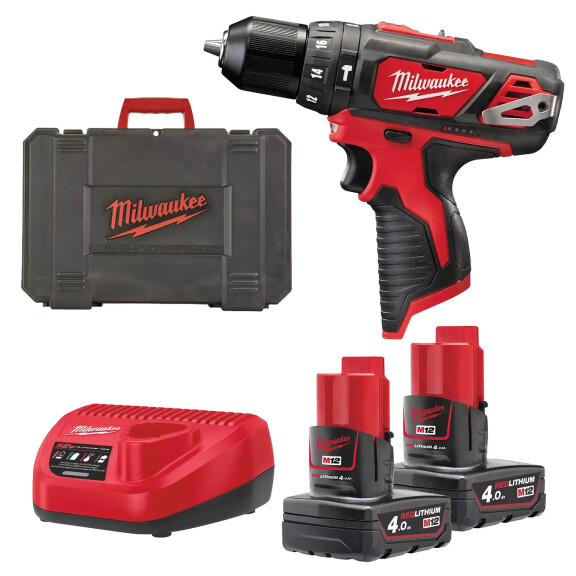 Wiertarko-wkrętarka Milwaukee M12BPD-402C 12V AKU (2x4.0 Ah) - 4933441935
