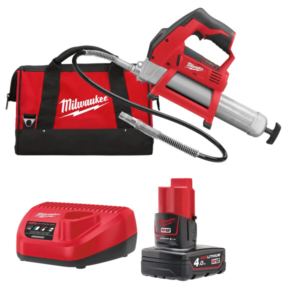 Smarownica Milwaukee M12 GG-401B AKU 12V (1x 4.0Ah) - 4933441675