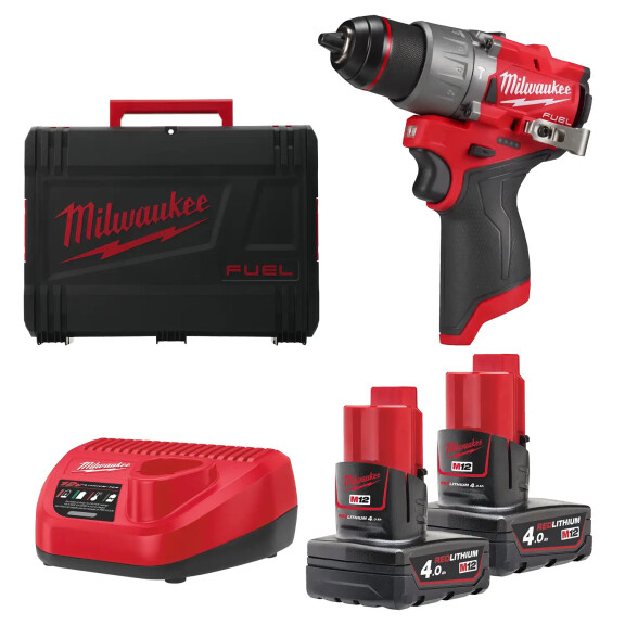 Wiertarka udarowa Milwaukee M12 FPD2-402X AKU 12V (2x 4.0 Ah) - 4933479869