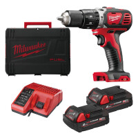 Wiertarko-wkrętarka udarowa Milwaukee M18 BPD-202X AKU 18V (2x 2.0 Ah) - 4933446189