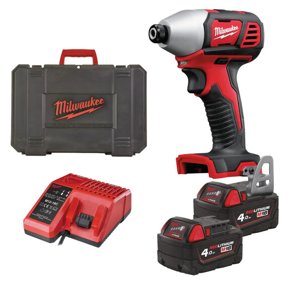 Klucz udarowy Milwaukee M18 BID-402C AKU 18V (2x 4.0 Ah) - 4933443580