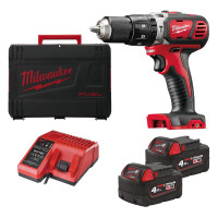 Wiertarko-wkrętarka udarowa Milwaukee M18 BPD-402X AKU 18V - (2x 4.0Ah) - 4933446192
