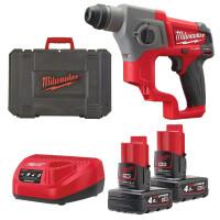 Młotowiertarka SDS-PLUS Milwaukee M12 CH-402C AKU 12V (2x 4.0 Ah) - 4933441475