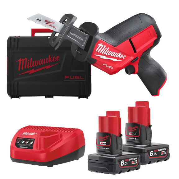 Piła szablasta Milwaukee M12 CHZ-602X AKU 12V (2x 6.0 Ah) - 4933451511