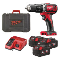 Wiertarko-wkrętarka udarowa Milwaukee M18 BPD-403C AKU 18V (3x 4.0 Ah) - 4933448360
