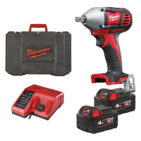 Klucz udarowy 1/2" 240Nm Milwaukee M18 BIW12-402C AKU 18V (2x4.0 Ah) - 4933443607
