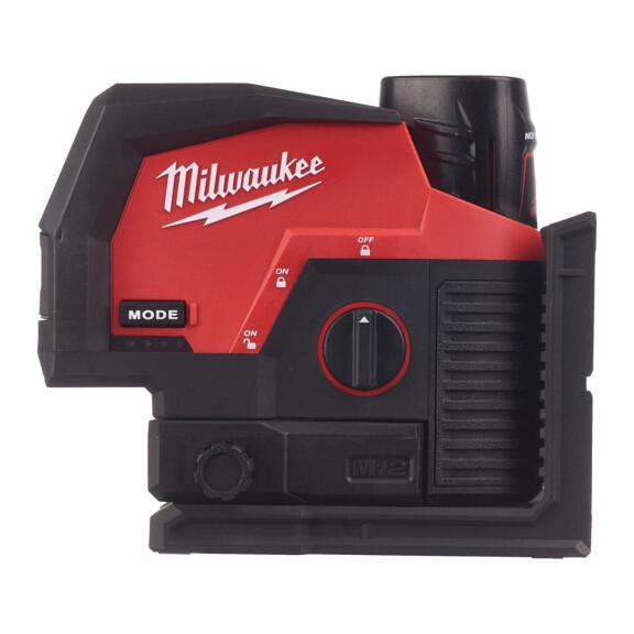 Laser krzyżowy liniowo-punktowy Milwaukee M12 CLLP-301C AKU 12V (1x 3.0 Ah) - 4933478100