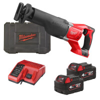 Piła szablasta Milwaukee M18 BSX-402C AKU 18V (2x 4.0 Ah) - 4933447285