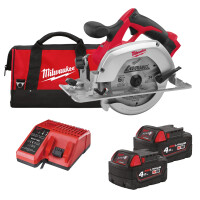 Pilarka tarczowa do drewna i plastiku 55mm Milwaukee HD18 CS-402B AKU 18V (2x 4.0Ah) - 4933441400