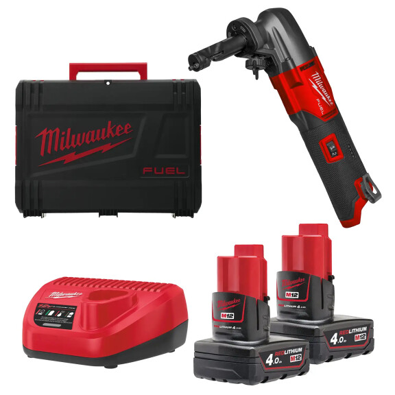 Nożyce do blachy skokowe 1.6 mm Milwaukee M12 FNB16-402X AKU 12V (2x 4.0Ah) - 4933479619